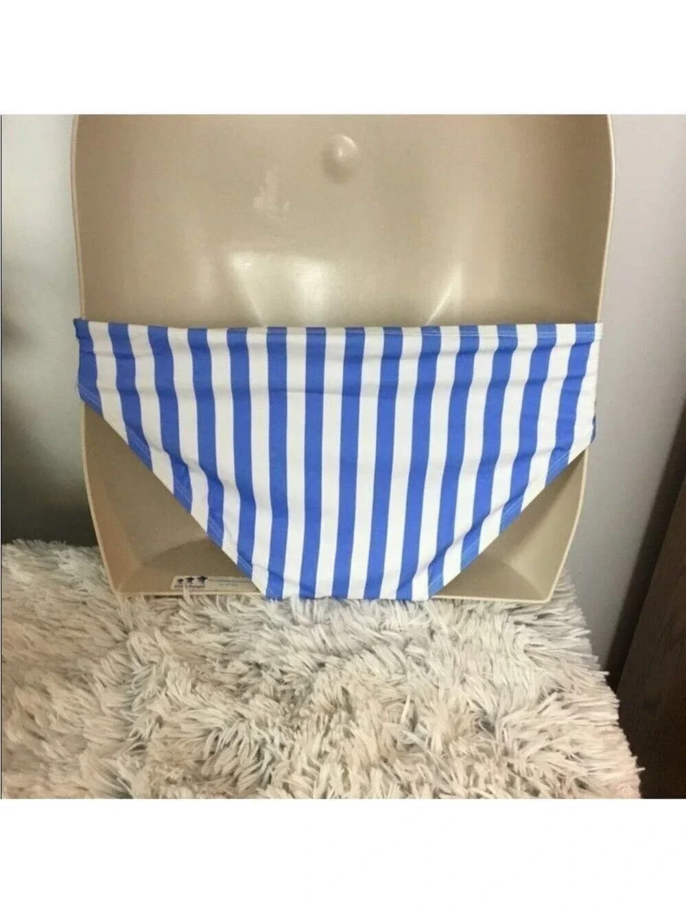 SO bikini Woman’s Junior size XXL blue and white (periwinkle) striped